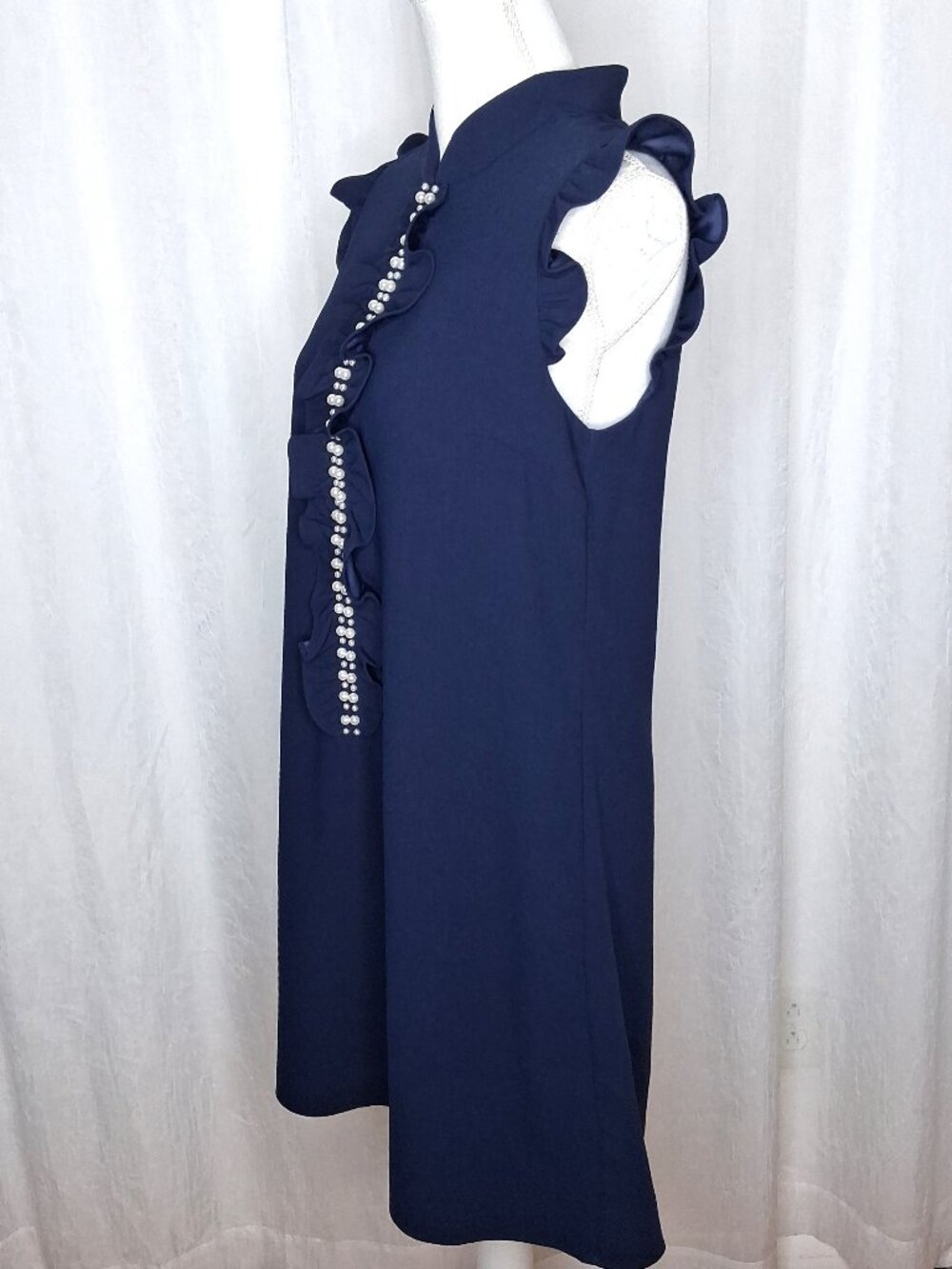Lilly Pulitzer Adalee Shift Dress Mandarin Collar Pearl Placket - Picture 7 of 12